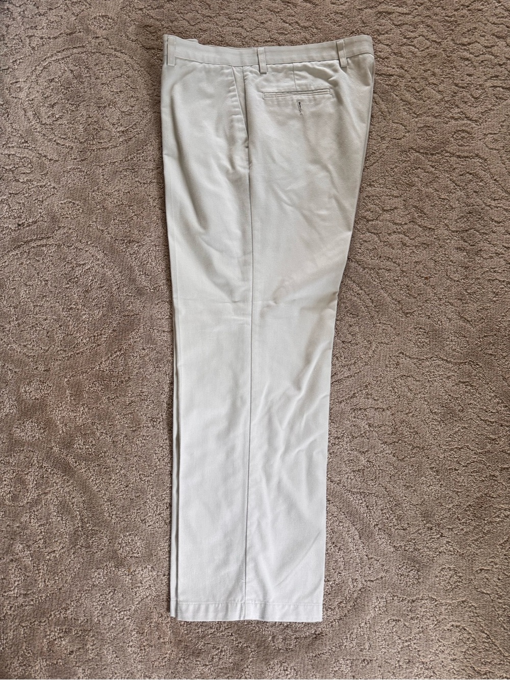 Dockers Men's Light Cream Chinos - Flat Front